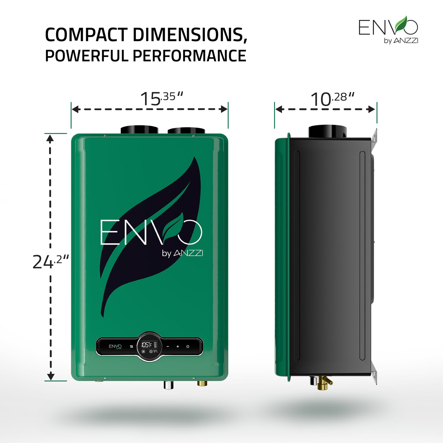 ENVO 199,000 BTU Tankless Water Heater | Instant Hot Water with Smart Digital Control