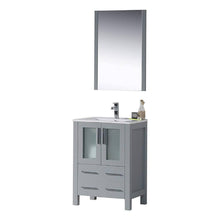 Load image into Gallery viewer, Blossom Sydney 30 Inch Vanity Base in White / Espresso / Metal Grey. Available with Ceramic Sink / Ceramic Sink + Mirror / Ceramic Vessel Sink / Ceramic Vessel Sink + Mirror - The Bath Vanities