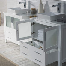 Load image into Gallery viewer, Blossom Sydney 84&quot; Double Vanity Set, White, Espresso, Metal Grey