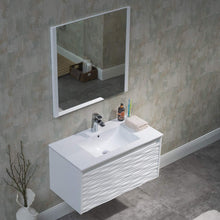Load image into Gallery viewer, Blossom Paris 36 Inch Vanity Base in White. Available with Ceramic Sink / Ceramic Sink + Mirror - The Bath Vanities