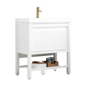 Blossom Vienna 30” White Vanity with Acrylic Sink