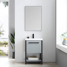 Load image into Gallery viewer, Blossom Riga 24” Metal Gray Vanity