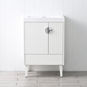 Compact Freestanding Blossom Oslo Vanity for Small Bathroom, 24", White