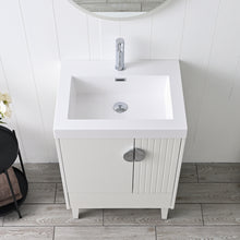 Load image into Gallery viewer, Compact Freestanding Blossom Oslo Vanity for Small Bathroom, 24&quot;, White