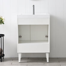 Load image into Gallery viewer, Compact Freestanding Blossom Oslo Vanity for Small Bathroom, 24&quot;, White back