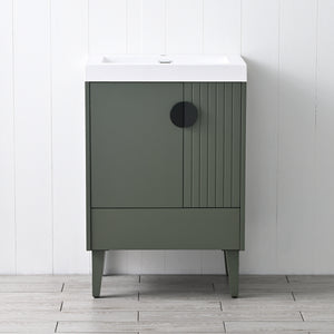 Compact Freestanding Blossom Oslo Vanity for Small Bathroom, 24", Green