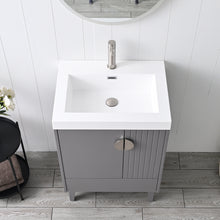 Load image into Gallery viewer, Compact Freestanding Blossom Oslo Vanity for Small Bathroom, 24&quot;, Gray