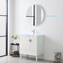 Load image into Gallery viewer, Compact Freestanding Blossom Oslo Vanity for Small Bathroom, 30&quot;, White 