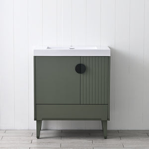 Compact Freestanding Blossom Oslo Vanity for Small Bathroom, 30", Green