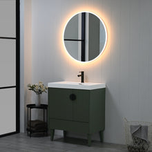 Load image into Gallery viewer, Compact Freestanding Blossom Oslo Vanity for Small Bathroom, 30&quot;, Green