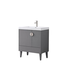 Load image into Gallery viewer, Compact Freestanding Blossom Oslo Vanity for Small Bathroom, 30&quot;, Gray