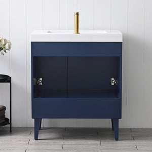 Compact Freestanding Blossom Oslo Vanity for Small Bathroom, 24" & 30"