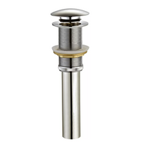 Load image into Gallery viewer, 1-1/4&quot;  Brass Pop up with NO Overflow BA02 002 02 Brush Nickel