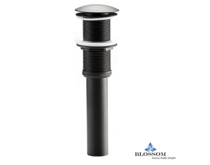 1-1/4"  Brass Pop up with NO Overflow BA02 002 04 in Black