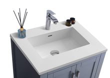 Load image into Gallery viewer, Wilson Grey Bath Vanity White Stone 24&quot; 313ANG-24G-MB  up