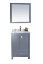Load image into Gallery viewer, Wilson Grey Bath Vanity White Carrara 313ANG-24G-WC 24&quot;