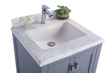 Load image into Gallery viewer, Wilson Grey Bath Vanity White Carrara 313ANG-24G-WC 24&quot; up