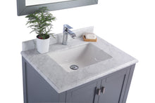 Load image into Gallery viewer, Wilson Grey Bath Vanity White Carrara 313ANG-30G-WC 30&quot; up