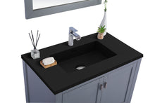 Load image into Gallery viewer, Laviva Wilson, Grey Bath Vanity Matte Black Stone 36&quot; 313ANG-36G-MB up