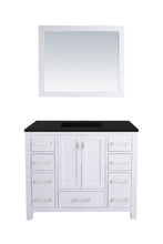 Load image into Gallery viewer, Wilson White Bath Vanity Matte Black  313ANG-42W-MB 42&quot;