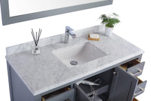 Load image into Gallery viewer, Wilson Grey Bath Vanity White Carrara 313ANG-48G-WC 48&quot; up