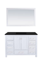 Load image into Gallery viewer, Wilson White Bath Vanity Matte Black  313ANG-48W-MB 48&quot;