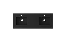 Load image into Gallery viewer, Laviva Forever VIVA Stone Matte Black Top, Double Sinks, 60&quot;, 72&quot;