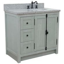 Load image into Gallery viewer, Bellaterra Gray Ash 37&quot; Single Vanity w/ Counter Top and Right Sink - Right Doors 400100-37R-GYA-GYO