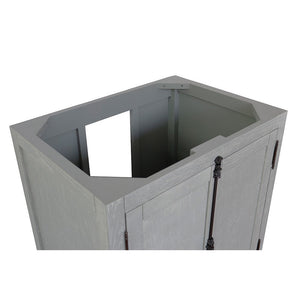 Bellaterra  30" Single Freestanding Vanity Gray Cabinet Only 400100-GYA
