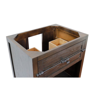 Bellaterra  30" Single Vanity Cabinet Only in Brown Ash, 400101-BA