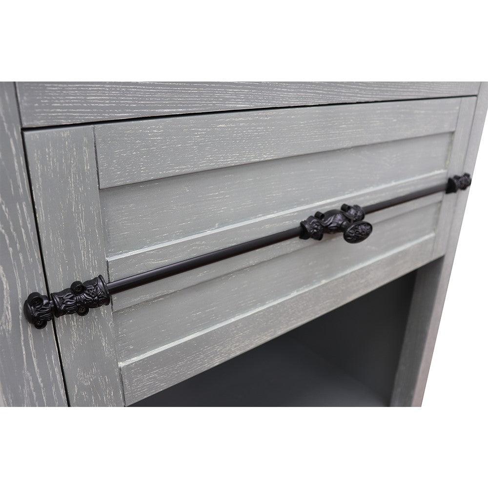 Bellaterra 30" Single Vanity Cabinet Only in Gray Ash, 400101-GYA