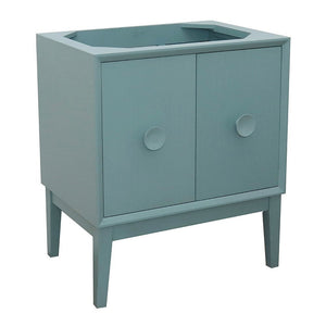 Bellaterra Freestanding 30" Single Vanity Cabinet Only Aqua Blu 400400-AB