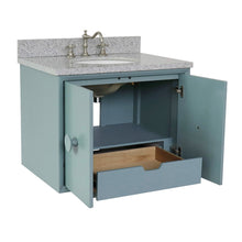 Load image into Gallery viewer, Bellaterra 400400-CAB-AB-GYO 31&quot; Single Wall Mount w/ Counter Top and Sink (Aqua Blue)