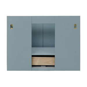 Bellaterra 400400-CAB-AB-GYR 31" Single Wall Mount w/ Counter Top and Sink (Aqua Blue)