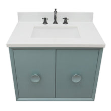 Load image into Gallery viewer, Bellaterra 400400-CAB-AB-WER 31&quot; Single Wall Mount w/ Counter Top and Sink (Aqua Blue)