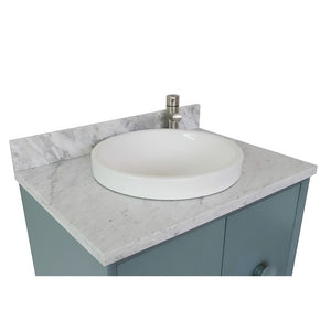 Bellaterra 400400-CAB-AB-WMRD 31" Single Wall Mount w/ Counter Top and Sink (Aqua Blue)