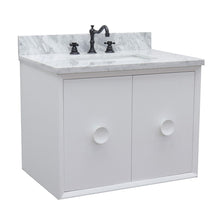 Load image into Gallery viewer, Bellaterra 400400-CAB-WH-WMR 31&quot; Single Wall Mount w/ Counter Top and Sink (White)