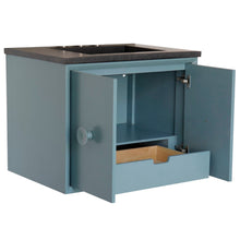 Load image into Gallery viewer, Bellaterra 400400C-AB-CTBL 31&quot; Wood Single Vanity w/ Concrete Top Rectangle Sink (Aqua Blue)