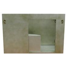 Load image into Gallery viewer, Bellaterra 400500-CAB-LN 36&quot; Single Wall Mount Vanity in Linen Brown Finish - Cabinet Only, Backside