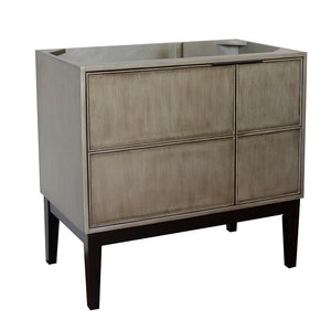 Bellaterra 400500-LN 36" Single Vanity in Linen Brown Finish - Cabinet Only, Front