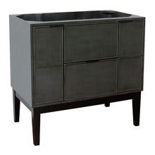 Load image into Gallery viewer, Bellaterra 400501-LY 36&quot; Single Vanity in Linen Gray Finish - Cabinet Only, Front