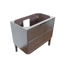 Load image into Gallery viewer, Bellaterra 400503-CP 36&quot; Single Vanity in Cappuccino Finish - Cabinet Only, Top Front Side