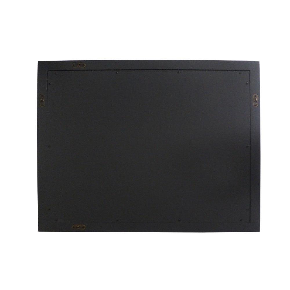 Bellaterra 24" Wood Frame Mirror in Dark Gray 400800-24-M-DG, Backside