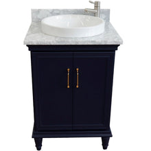 Load image into Gallery viewer, Bellaterra 25&quot; Wood Single Vanity w/ Counter Top and Sink 400800-25-BU-WMRD (Blue)