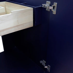 Bellaterra 25" Wood Single Vanity w/ Counter Top and Sink 400800-25-BU-WMR (Blue)