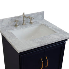 Load image into Gallery viewer, Bellaterra 25&quot; Wood Single Vanity w/ Counter Top and Sink 400800-25-BU-WMR (Blue)