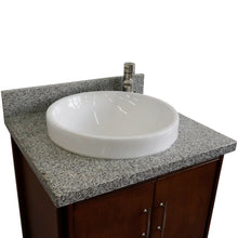 Load image into Gallery viewer, Bellaterra 25&quot; Walnut Wood Single Vanity w/ Counter Top and Sink 400901-25-WA-GYRD (Gray Granite)
