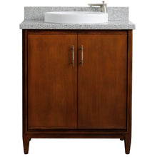 Load image into Gallery viewer, Bellaterra 400901-31-WA-GYRD 31&quot; Single Sink Vanity in Walnut Finish with Counter Top and Sink Gray Granite