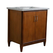 Load image into Gallery viewer, Bellaterra 400901-31-WA-GYR 31&quot; Single Sink Vanity in Walnut Finish with Counter Top and Sink Gray Granite