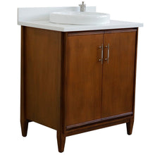 Load image into Gallery viewer, Bellaterra 400901-31-WA-WERD 31&quot; Single Sink Vanity in Walnut Finish with Counter Top and Sink White Quartz